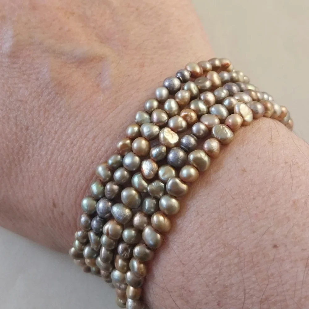 Freshwater Pearl Multi-Strand Bracelet - Picture 13 of 13